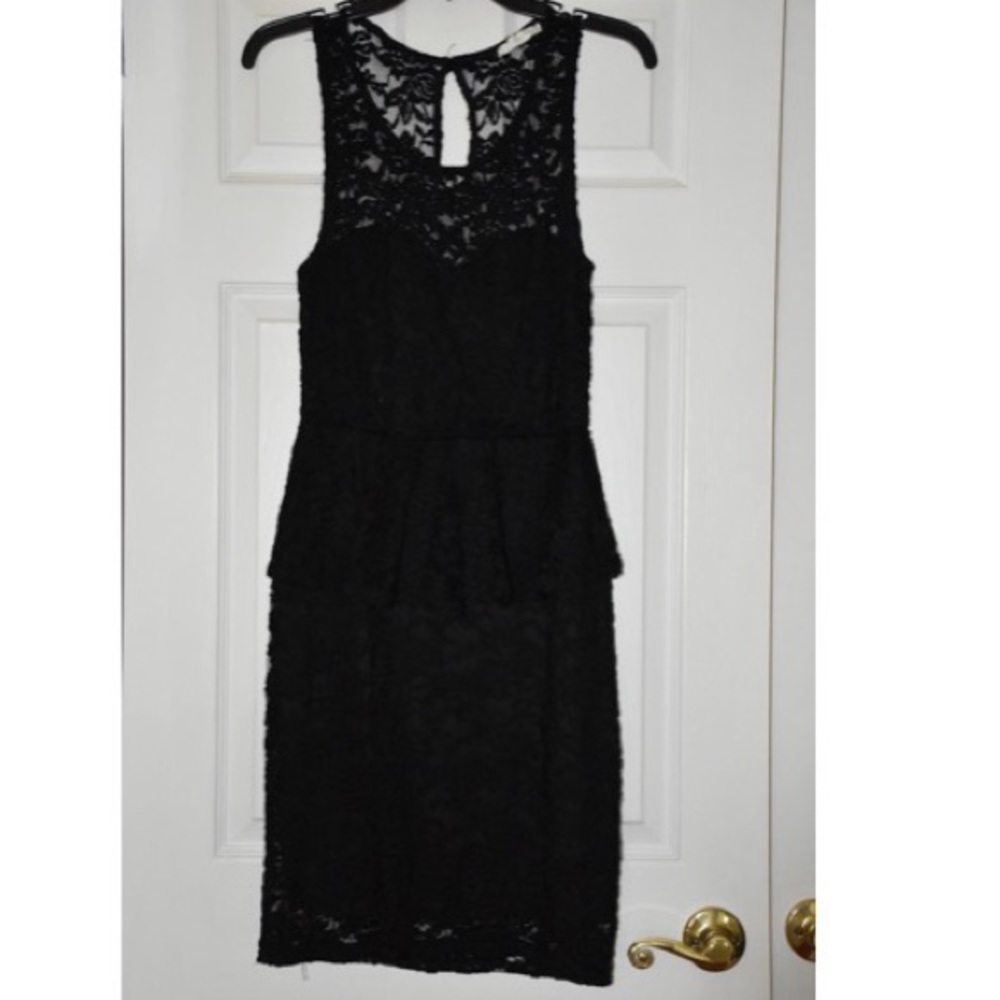 Black lace dress